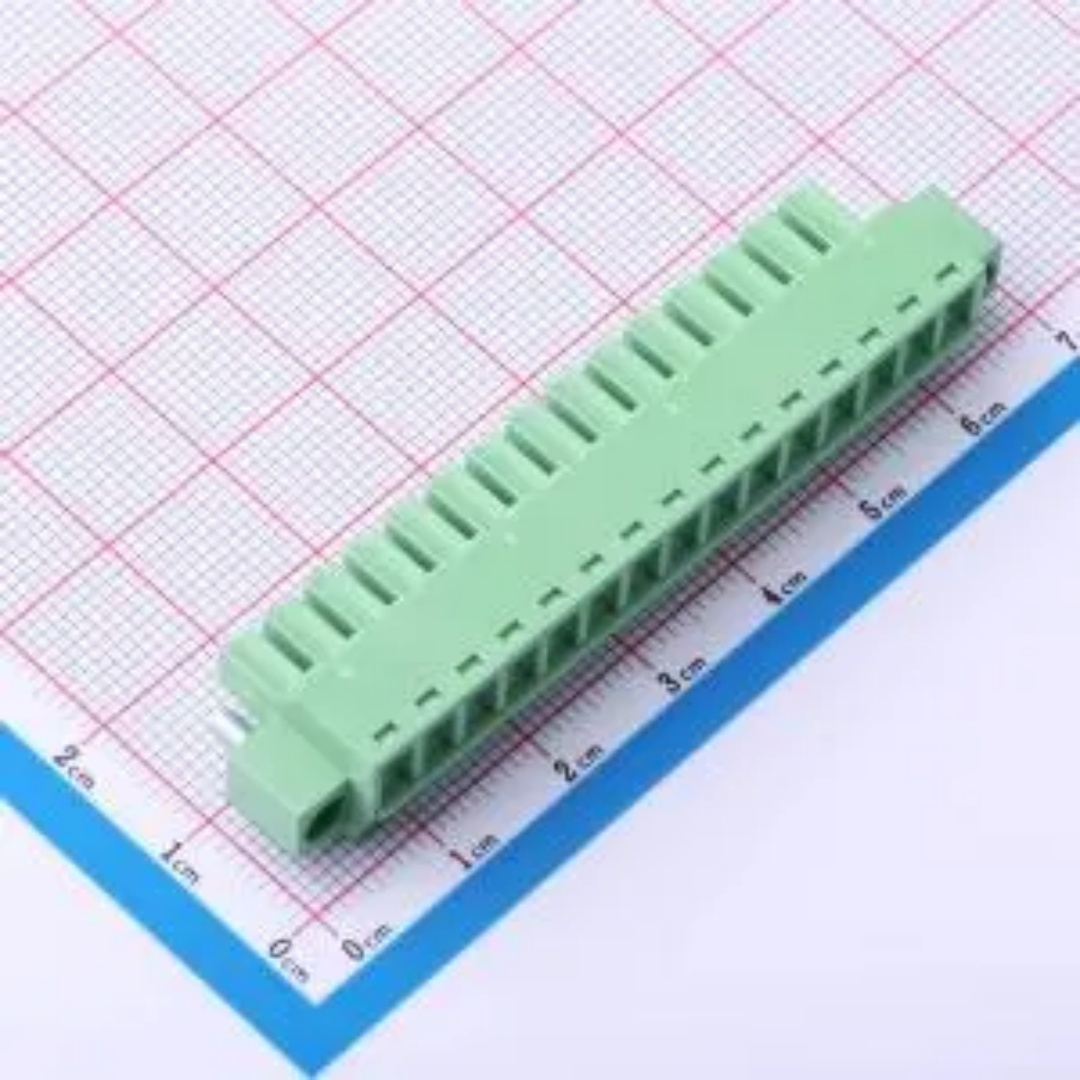 WJ15EDGKM-3.81-15P 插拔接线端子3.81mm带耳朵1X15P螺丝法兰固定