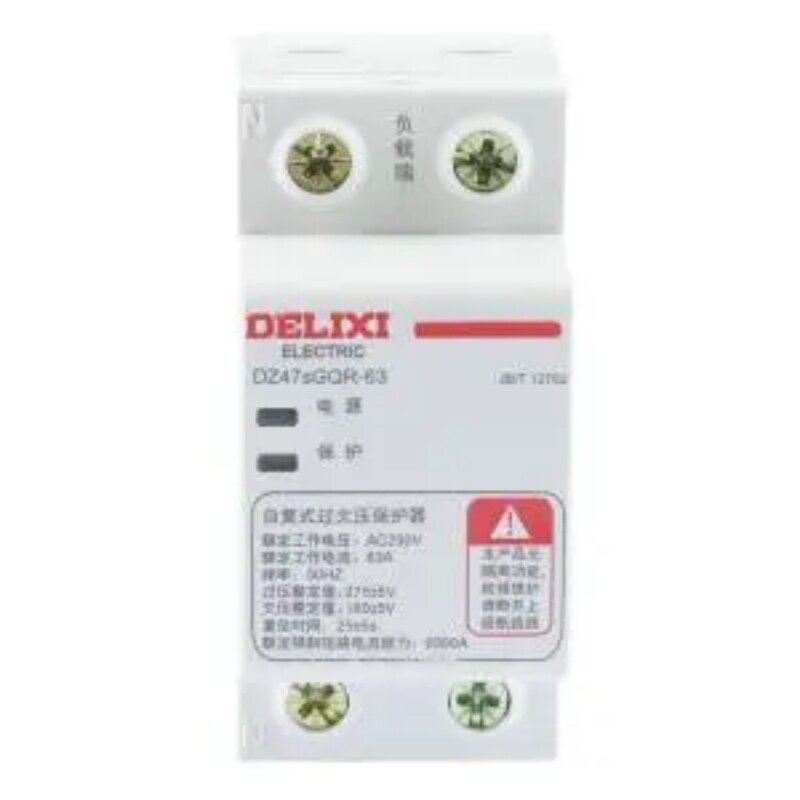 DELIXI(德力西) 自复式过欠压保护器 DZ47sGQR 1P+N 63A 下进上出