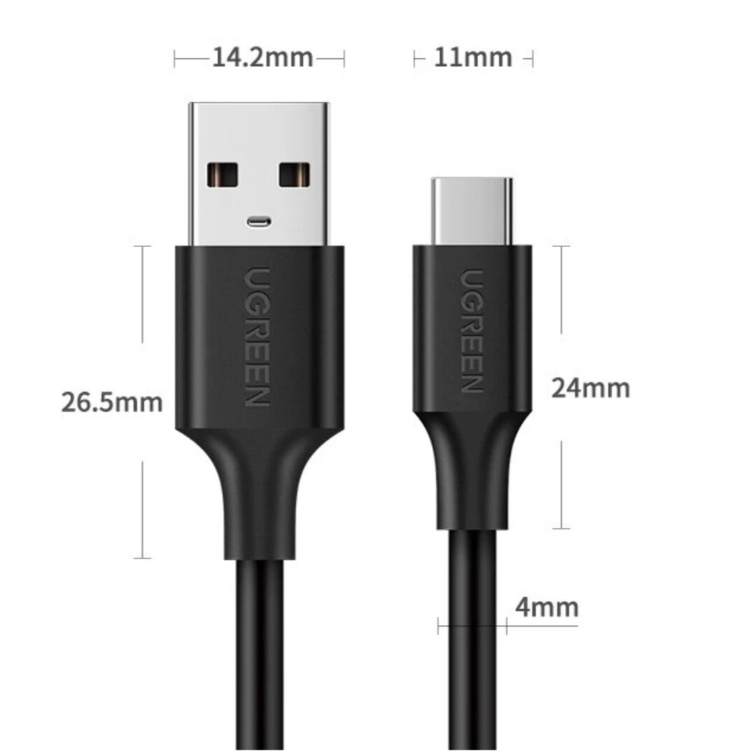 UGREEN(绿联) USB2.0 转Type-C数据线USB-A To USB-CUSB 2.0 黑色