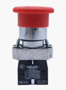 LAY18s标准型平钮LAY5S-BS Φ40红2NC旋转复位式急停钮LAY5SBS544