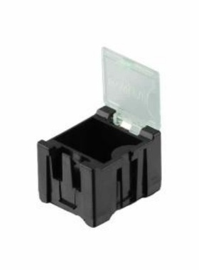 元件盒 1# Bk 稳态组合式贴片盒分格小元件盒电子零件盒塑料 黑色