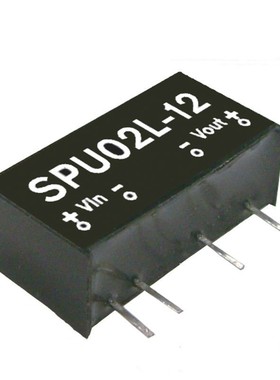SPA02C-05 2W 36~72V 输入5V稳压单出明纬DC-DC模块电源