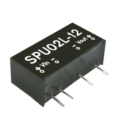 SPA02C-12 2W 36~72V 输入12V稳压单出明纬DC-DC模块电源