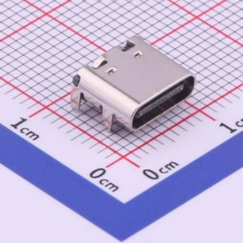 USB连接器Type-C 母 卧贴KH-TYPE-C-16P封装SMD 触点16P 端口1