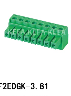 接线端子 KF2EDG-3.81-2T 直脚180度  KF2EDGK-3.81 KF2EDGV-3.81