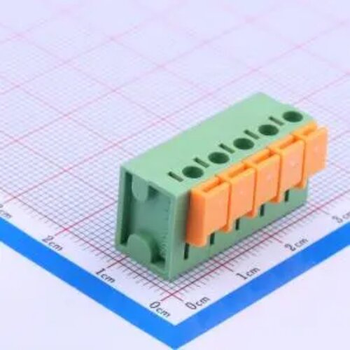 WJ142R-5.08-5P 弹簧式5.08mm接线端子 1x5P 直插 排数1 每排P数5