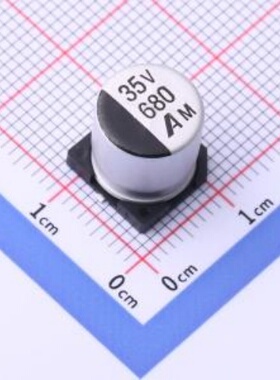 GVM1V681M1010贴片型铝电解电容680uF±20%35V封装SMDD10xL10.5mm