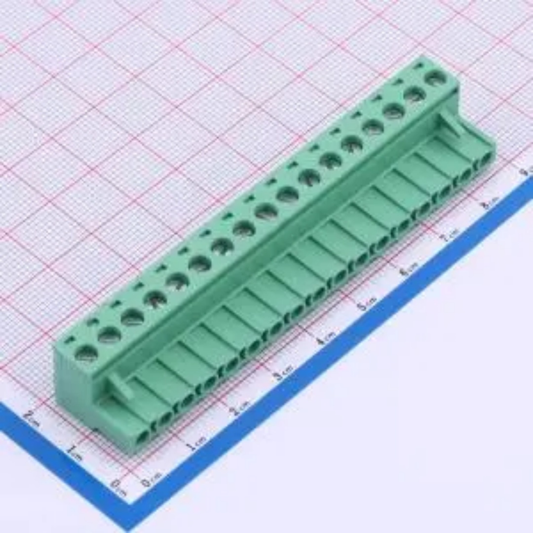 WJ2EDGK-5.08-17P-14-00A插拔式5.08mm接线端子1x17P 排数1/P数17