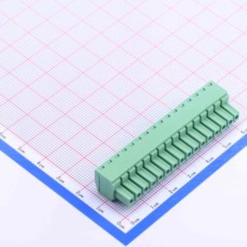 WJ15EDGK-3.81-16P 插拔式接线端子3.81mm 1x16P 排数1 每排P数16