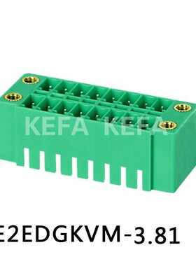 科发电子 KF2EDGKVM-3.5/3.81mm 插拔式接线端子科发双排带耳螺丝
