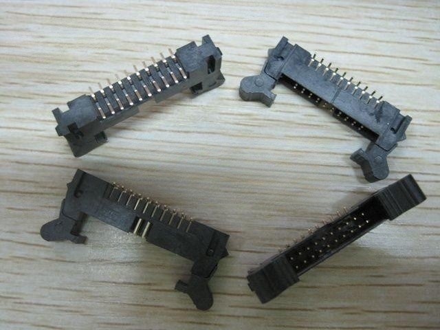 牛角插座 DC2-20P 2*10 间距2.0mm SMT 卡勾式 焊板式 贴片 镀金