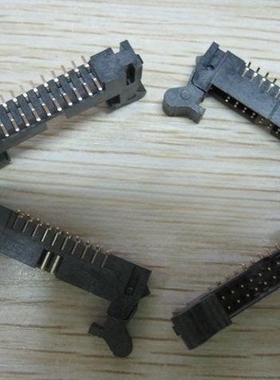 牛角插座 DC2-20P 2*10 间距2.0mm SMT 卡勾式 焊板式 贴片 镀金