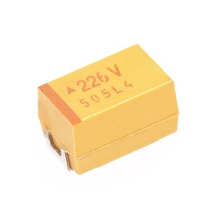 钽电容106T 10UF 50V E型 贴片7343 黄色 有极性电容