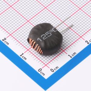 XR044125TS101MVL5色环/插件电感100uH±10%磁环电感封装D=13.5mm