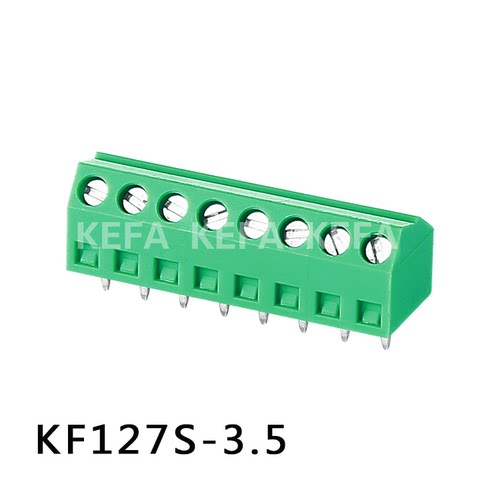 螺钉式PCB接线端子 KF127S-3.5/3.81 间距3.81/3.5mm 铜环保绿色