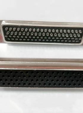 全铜 黑胶 焊线式 DB-62P 针 公头 3排62芯 接插件