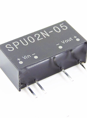 SPA02E-05 2W 4.5~9V 输入5V 稳压单出明纬DC-DC模块电源