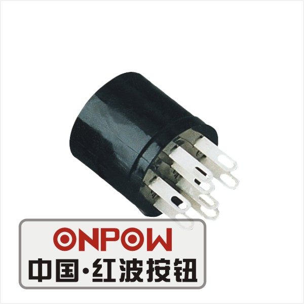 红波按钮ONPOWS04焊接插座