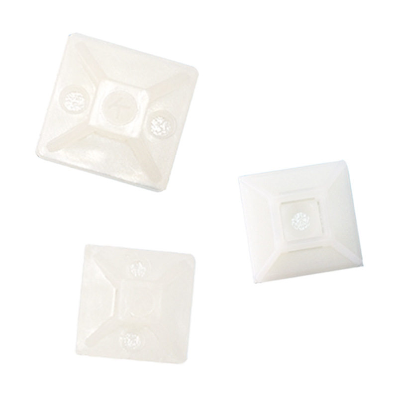 台湾KSS粘式扎带固定扣 HC-25 自粘式扎带线扣kss背胶线卡扣