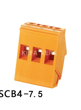 变压器接线端子 PSCB4-7.5 间距7.5MM 桔色灰色