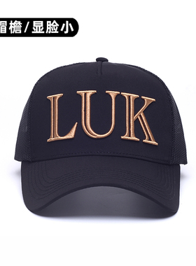 大头围显脸小棒球帽网格帽