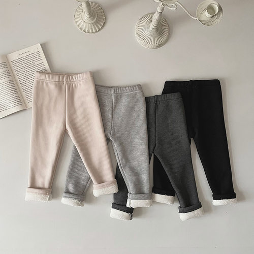 儿童打底裤批发2023秋冬加厚加绒
