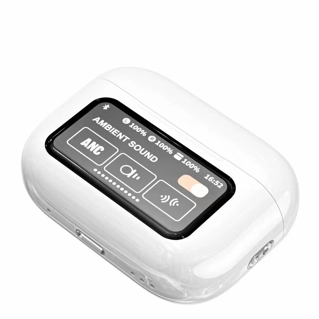 A9pro ANC 耳机 华强北五代蓝牙耳机LCD彩屏蓝牙耳机触控超长续航