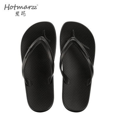 hotmarzz新款防滑人字拖情侣夏外穿休闲沙滩海边软底夹脚拖鞋男潮