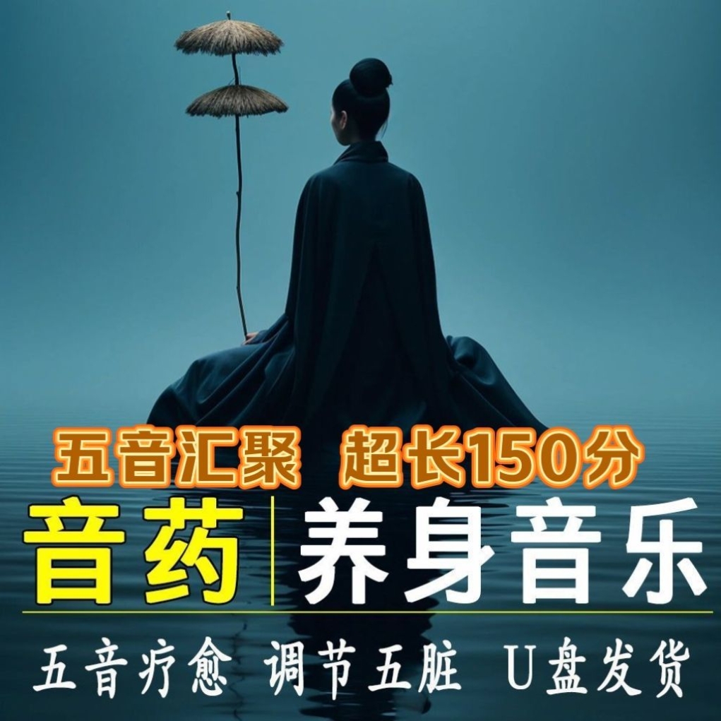 五音养生曲助眠音乐高音质MP3纯音乐中医养心纯音乐随身碟舒缓心