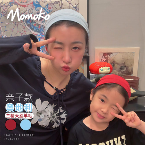 momoko天丝发带亲子款