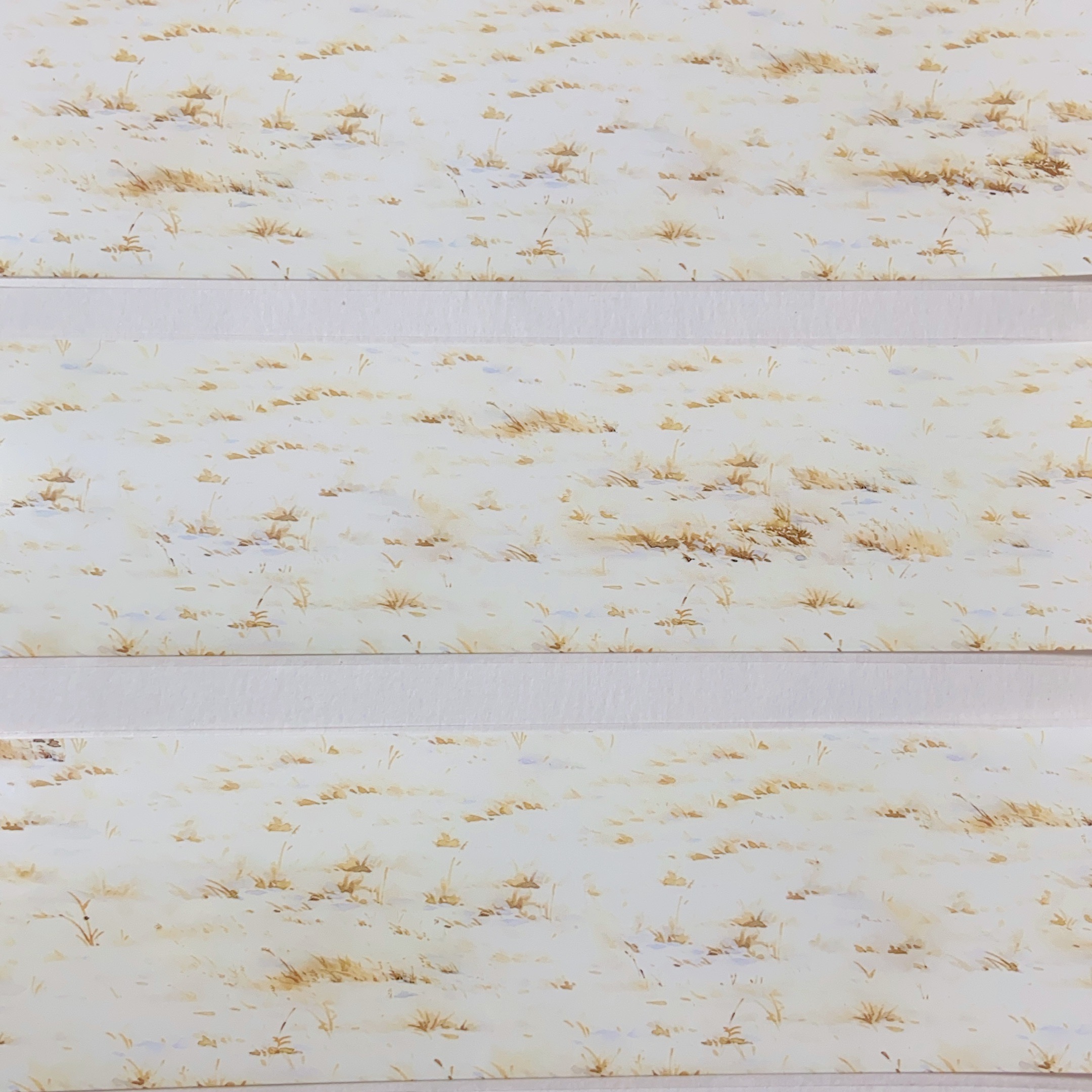 枯茸雪篆.手账pet胶带冬季草地地面造景咕卡流麻拼贴装饰素材整卷