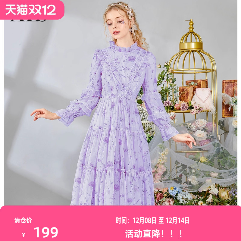 2025年秋季新款法式复古连衣裙