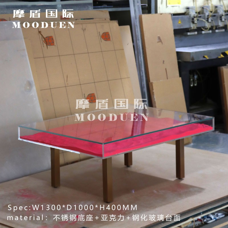 样板房酒店大茶几潮流艺术茶桌