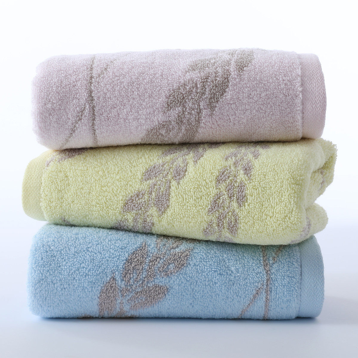 3条A金号纯棉毛巾精梳棉无捻柔软蓬松吸水丰盈时尚自然面巾洗脸巾