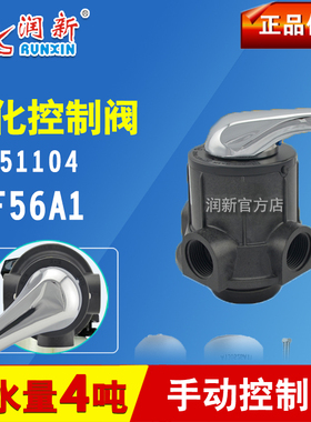 润新F56A1 润新手动控制阀 水处理多路软化阀4吨 润新阀 51104