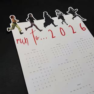 2026年烦恼的一切电影周边女性奔跑日历贴纸装饰用品创意个性配件