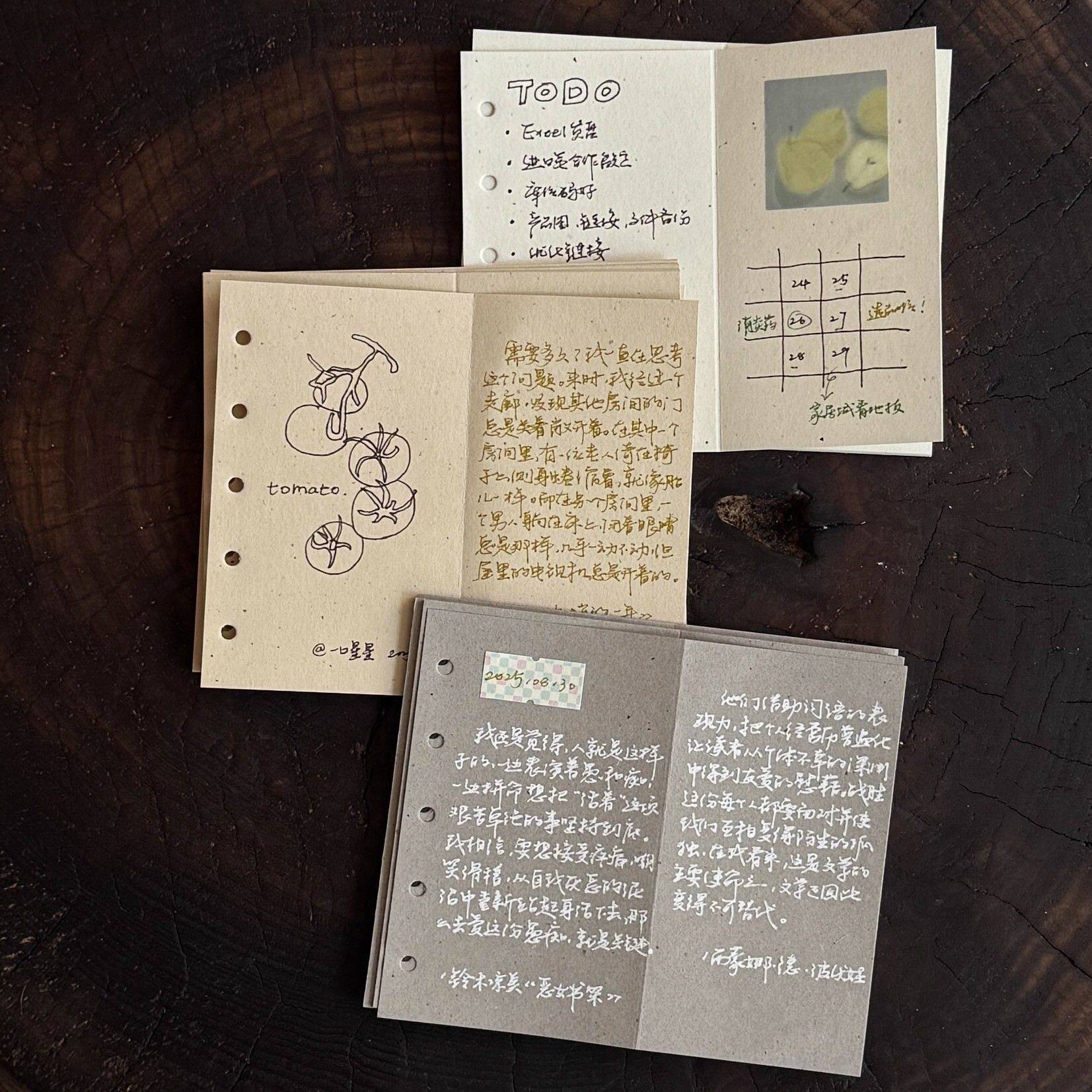 M5奶茶色两折手帐内页活页高颜值复古古朴有质感内芯二折活页替芯,文具电教/文化用品/商务用品,活页替芯,淘宝优惠券,粉丝福利购,淘宝优惠卷