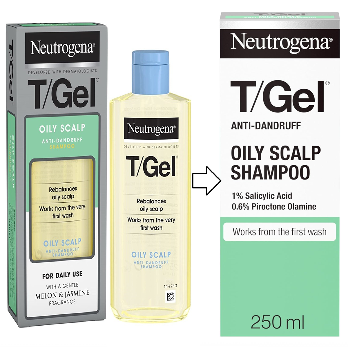 露得清洗发水油性去屑控油水杨酸