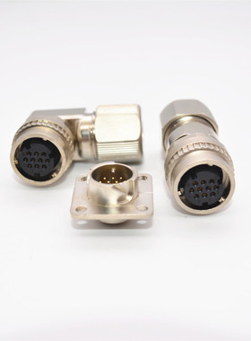 安川三菱伺服电机编码器插头SM10S 抱闸接头MR BKCNS1 2孔10芯DDK