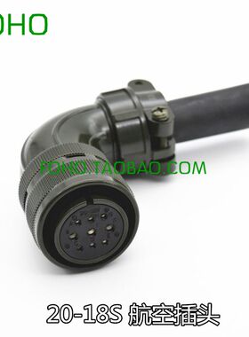 台达B2 A2 AB伺服电机动力线/电源线专用航空插头 MS3108B 20-18S