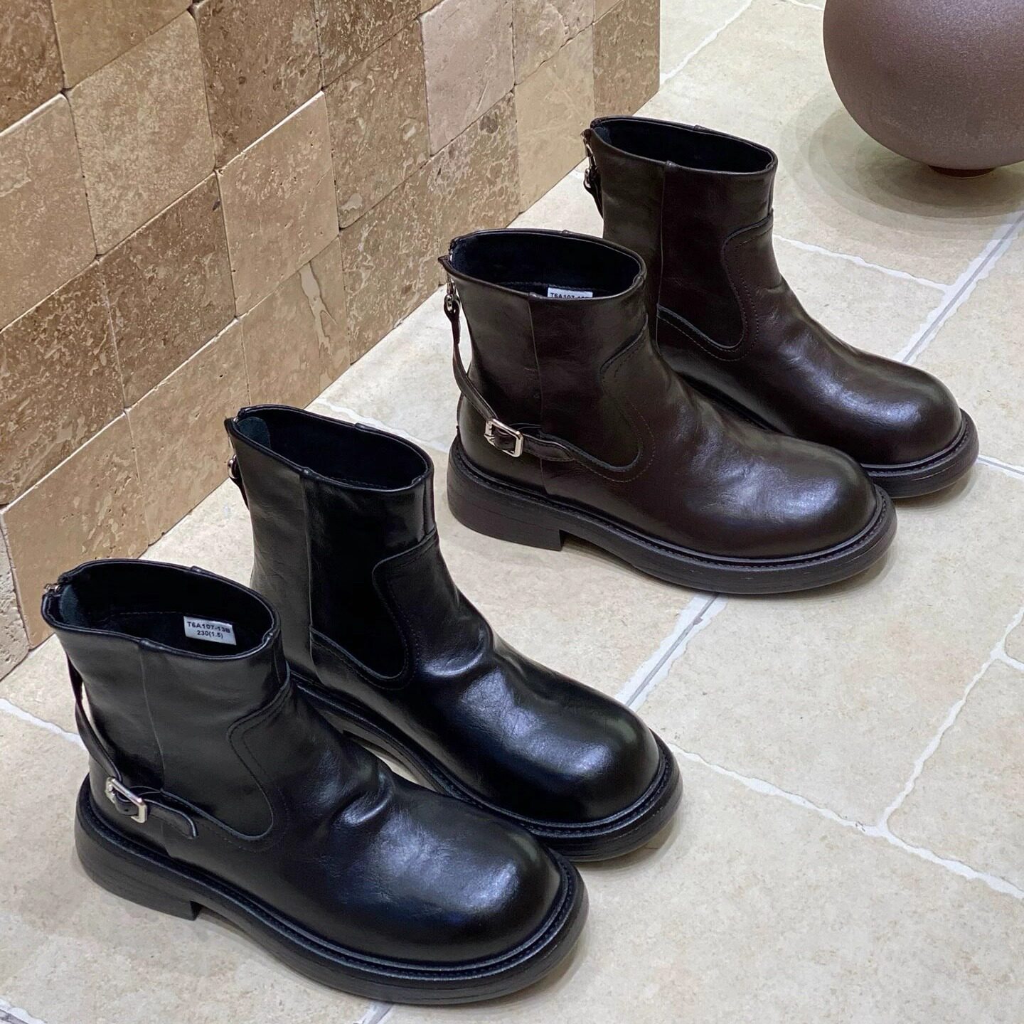 2025秋季上新 英伦风切尔西百搭一脚蹬侧搭扣短靴A12292,童装/婴儿装/亲子装,T恤,淘宝优惠券,粉丝福利购,淘宝优惠卷