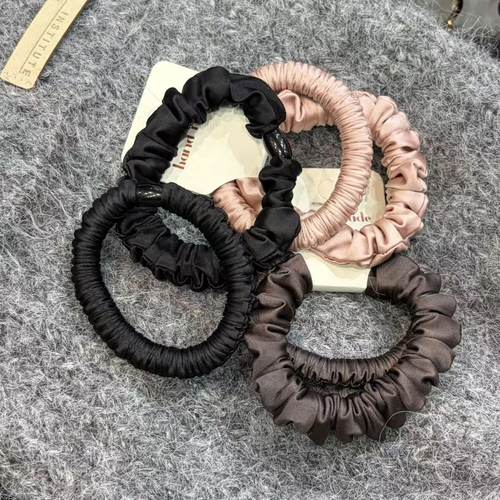 2025秋冬不卷头发 高级缎面皮筋2根装