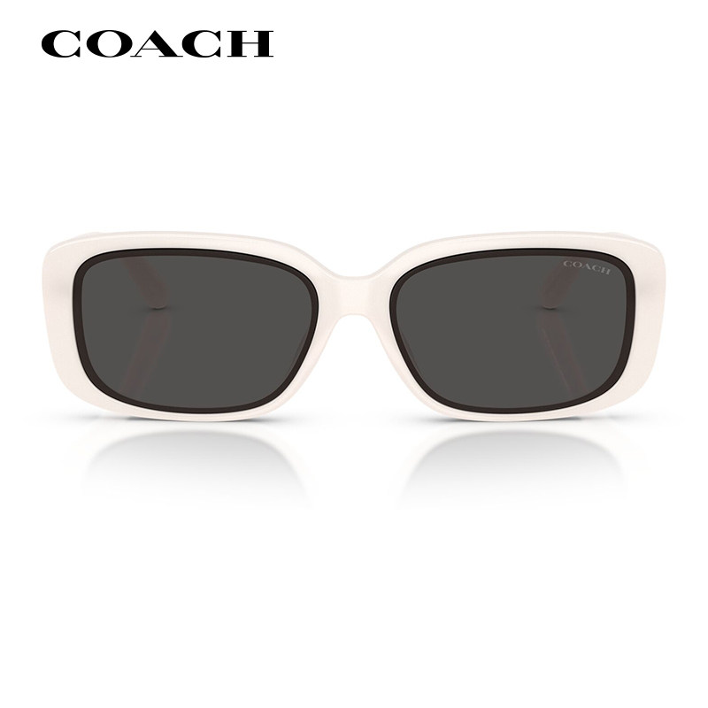 COACH蔻驰高级感窄框板材太阳镜女HC8444时尚复古开车防晒墨镜男