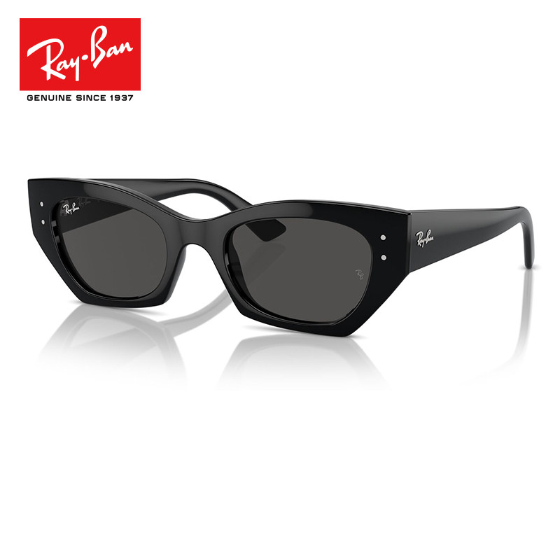 RayBan雷朋潮流不规则板材太阳镜男RB4430复古时尚开车防晒墨镜女