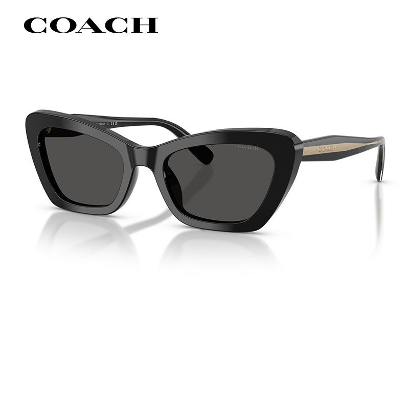 COACH蔻驰时尚复古猫眼太阳镜男HC8452高级感板材开车防晒墨镜女