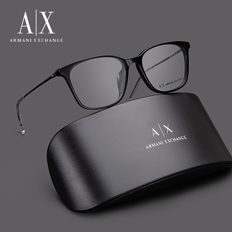 EMPORIO ARMANI阿玛尼轻巧板材眼镜架男AX3120时尚百搭近视镜框女