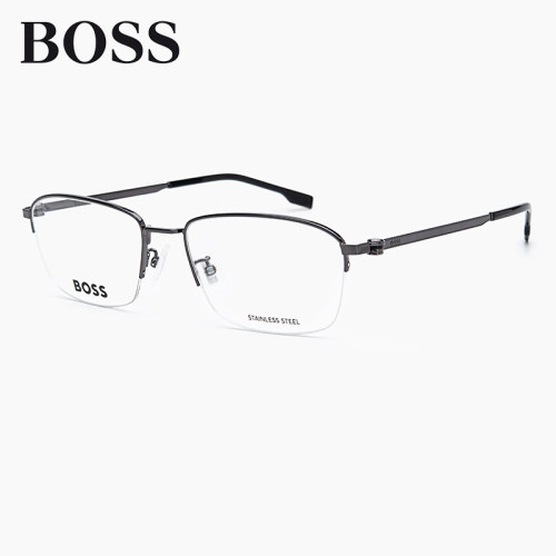 Boss时尚商务半框金属男女眼镜框
