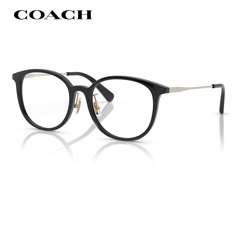 COACH蔻驰潮流复古椭圆形眼镜框女HC6160时尚轻奢气质近视眼镜架