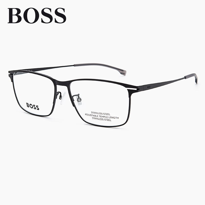 HUGO BOSS雨果博斯时尚商务眼镜架男1467方形百搭金属近视镜框女