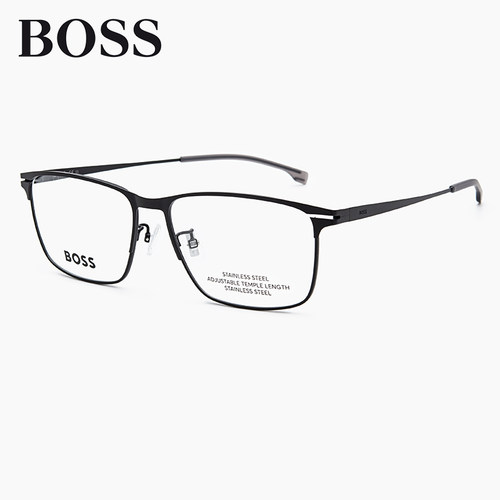 BOSS时尚商务方形金属男女眼镜框